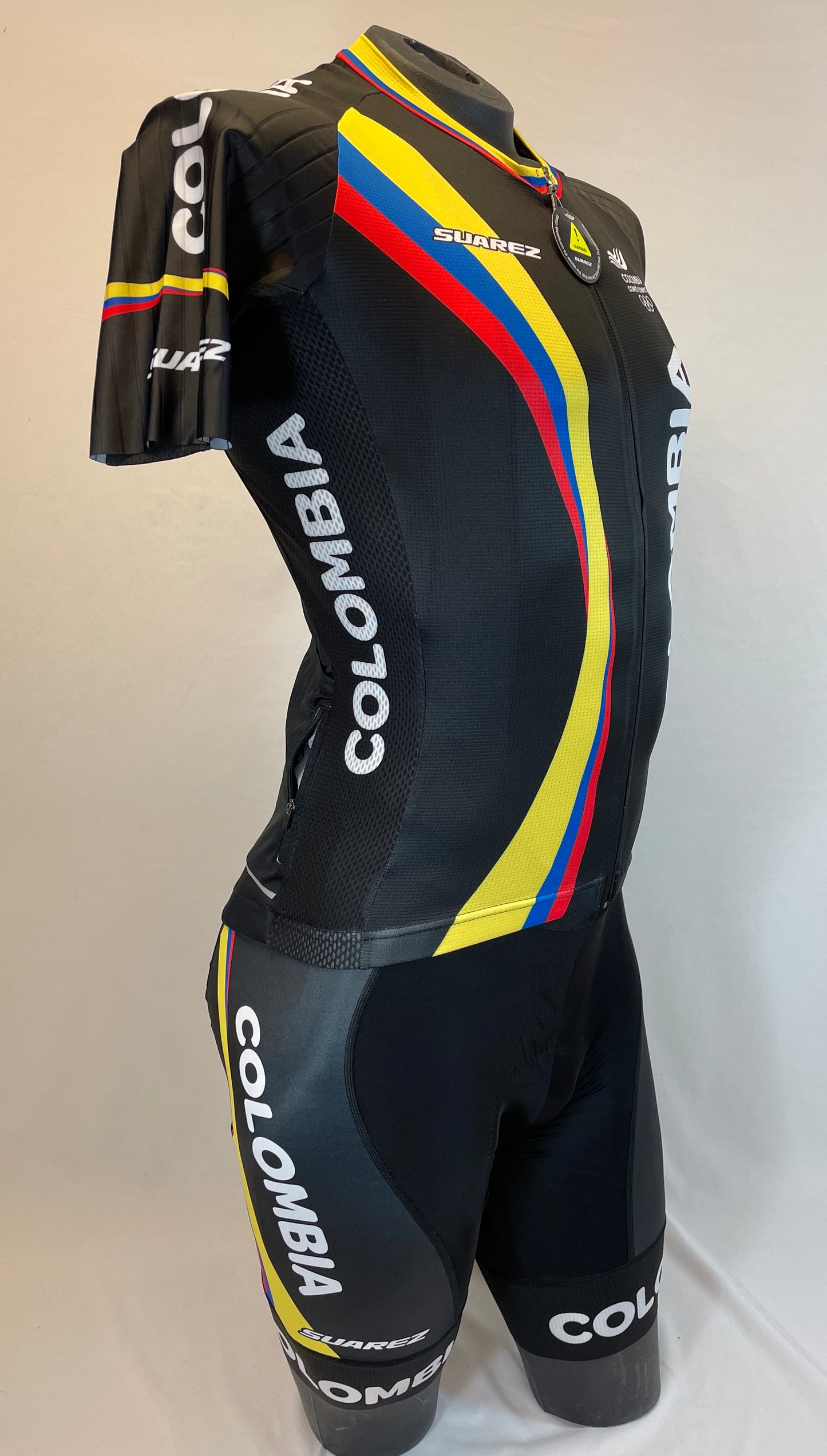 2017 Colombian Federation Men's Jersey and Bib Short in Black-Made in Colombia | Cento Cycling