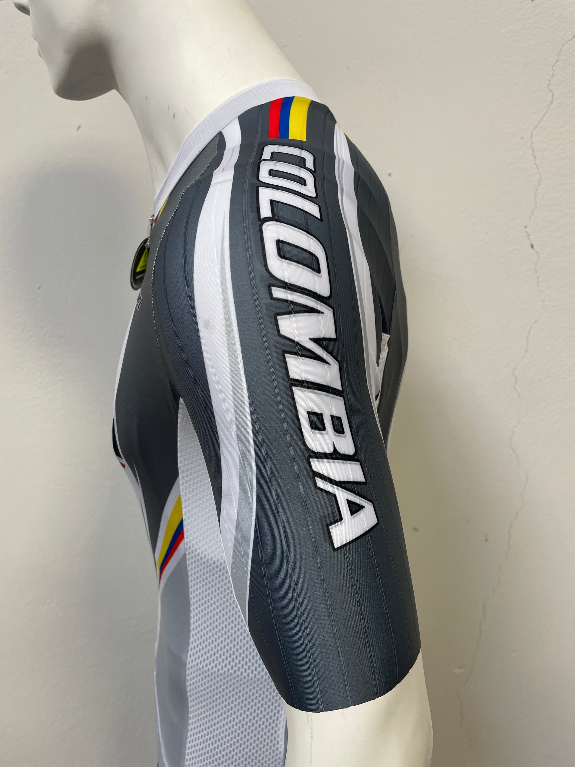 2011 Columbian Collection Jersey in Grey Made in Columbia | Cento Cycling