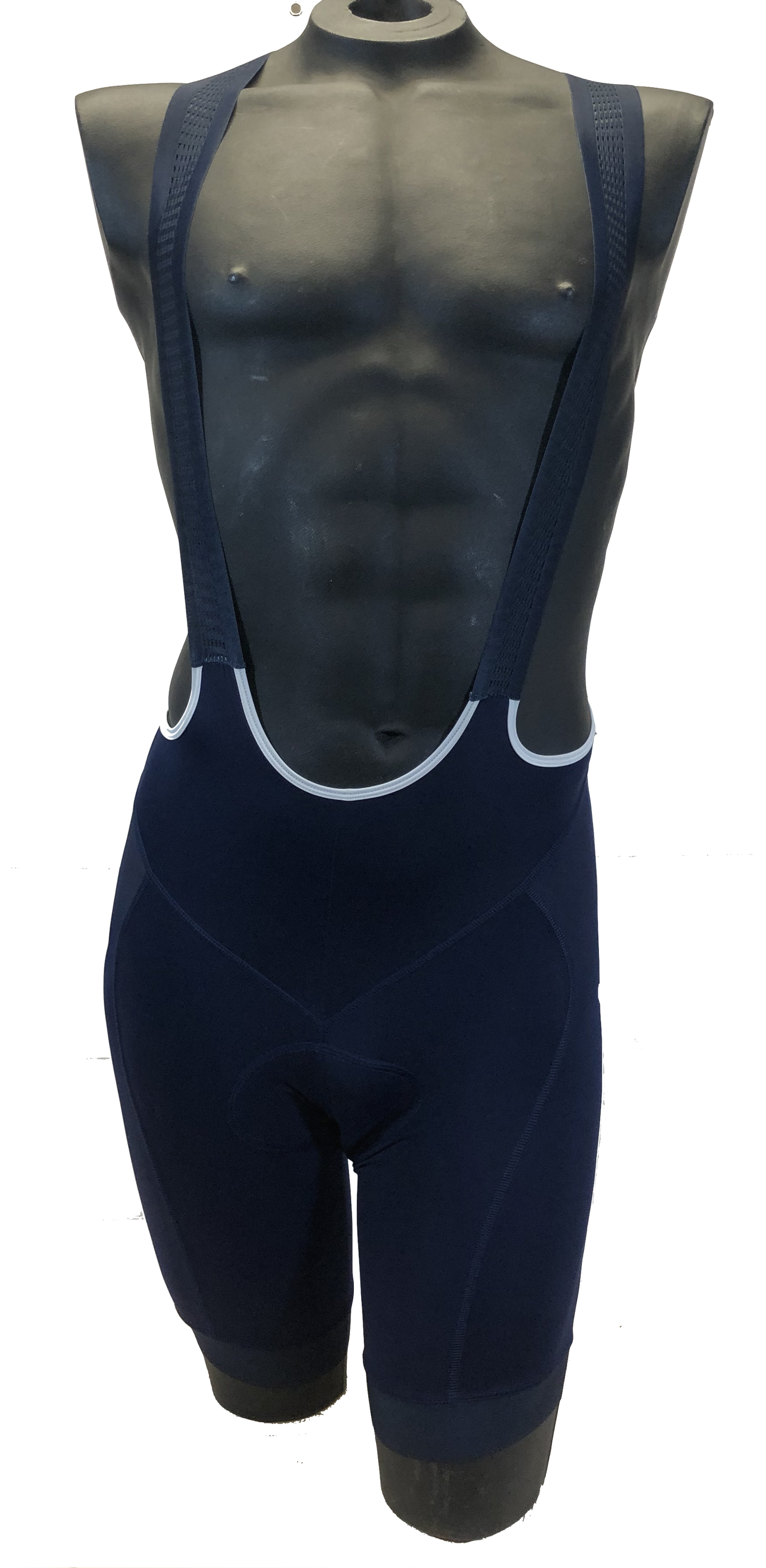 Professional 'POWER' Cycling Bib Shorts in Navy Blue