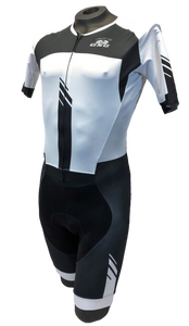 Men's Champion Road Cycling Skinsuit in Black & White by GSG | Cento Cycling