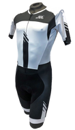 Men's Champion Road Cycling Skinsuit in Black & White by GSG | Cento Cycling