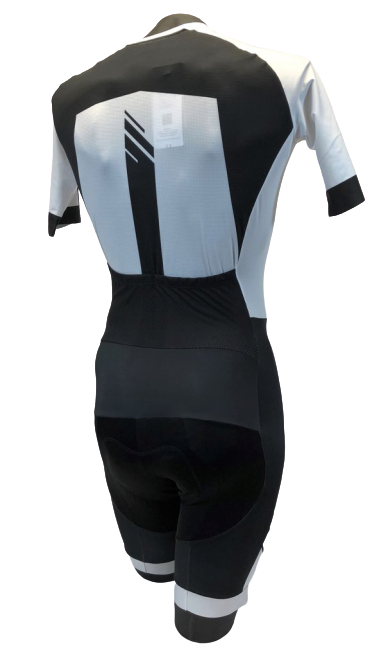Men's Champion Road Cycling Skinsuit in Black & White by GSG | Cento Cycling