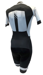 Men's Champion Road Cycling Skinsuit in Black & White by GSG | Cento Cycling
