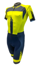 Men's Champion Road Cycling Skinsuit in Blue & Yellow by GSG | Cento Cycling