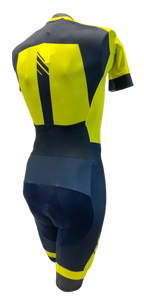 Men's Champion Road Cycling Skinsuit in Blue & Yellow by GSG | Cento Cycling