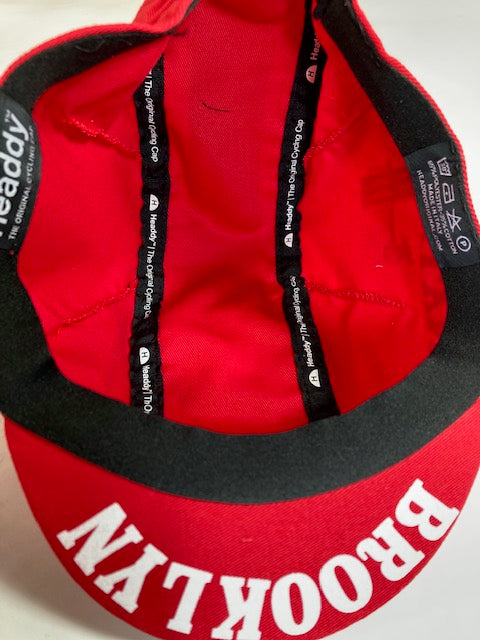 Brooklyn Cycling Cap in Red by Headdy