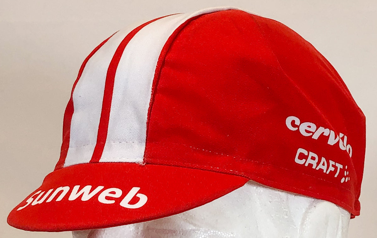 2019 Sunweb Craft Pro Team Cycling Cap in Red | Cento Cycling
