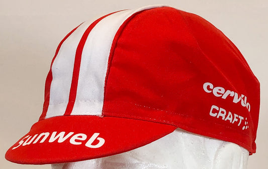 2019 Sunweb Craft Pro Team Cycling Cap in Red | Cento Cycling