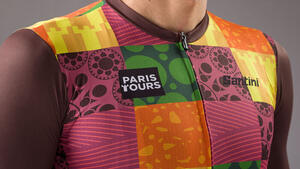 Official 2022 Paris Tours Vigne Mens Jersey by Santini