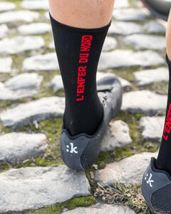 Official ASO Paris Roubaix Enfer Du Nord Cycling Socks by Santini