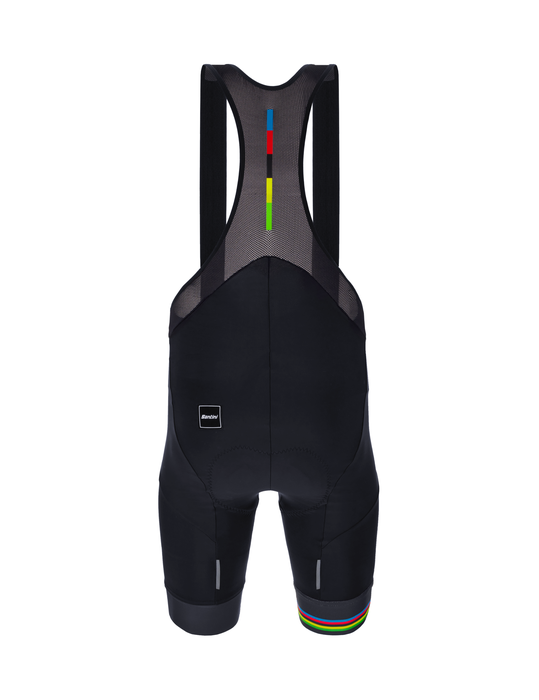 Official UCI World Champion Mens Bibshort Black by Santini