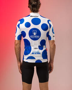 Official 2022 La Vuelta Polka Dot King of the Mountains Mens Jersey by Santini