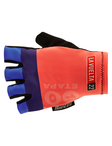 Official 2022 La Vuelta Alicante Stage 10 Gloves by Santini