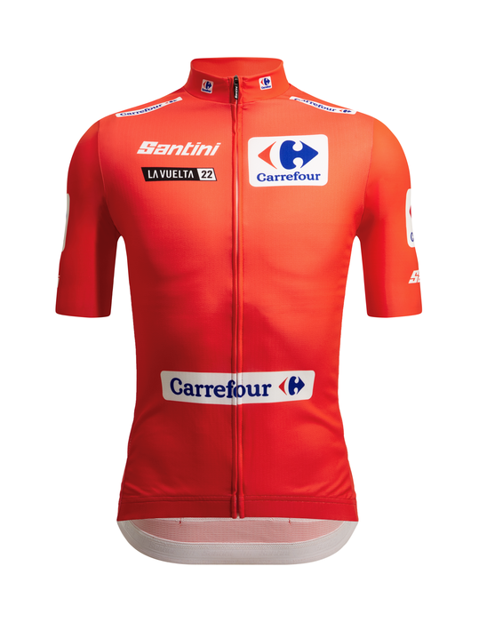 Official 2022 La Vuelta Red GC Leader Mens Jersey by Santini