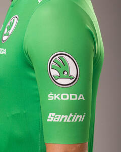 Official 2022 La Vuelta Green Sprint Leader Mens Jersey by Santini