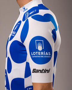 Official 2022 La Vuelta Polka Dot King of the Mountains Mens Jersey by Santini