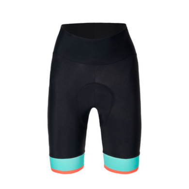 Women's Giada Lux Cycling Shorts in Black/Blue by Santini | Cento Cycling