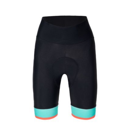 Women's Giada Lux Cycling Shorts in Black/Blue by Santini | Cento Cycling