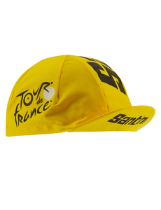 2022 Official Tour de France Cycling Cap in Yellow - by Santini | Cento Cycling
