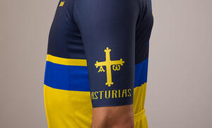 Official 2022 La Vuelta Asturias Stage 08 Mens Jersey by Santini
