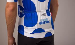 Official 2022 La Vuelta Polka Dot King of the Mountains Mens Jersey by Santini