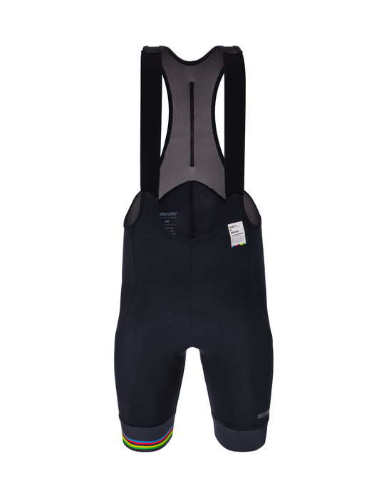 Official UCI World Champion Mens Bibshort Black by Santini
