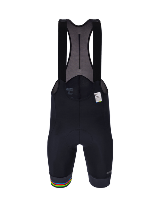 Official UCI World Champion Mens Bibshort Black by Santini