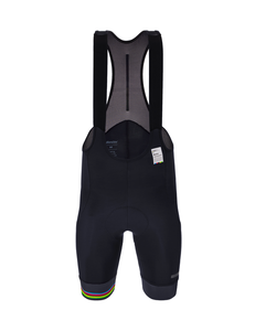Official UCI World Champion Mens Bibshort Black by Santini
