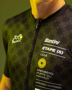 Official 2022 Tour de France Arenberg Stage 5 Mens Jersey by Santini
