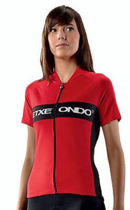 Andre Womens Short Sleeve Cycling Jersey in Red by Etxeondo