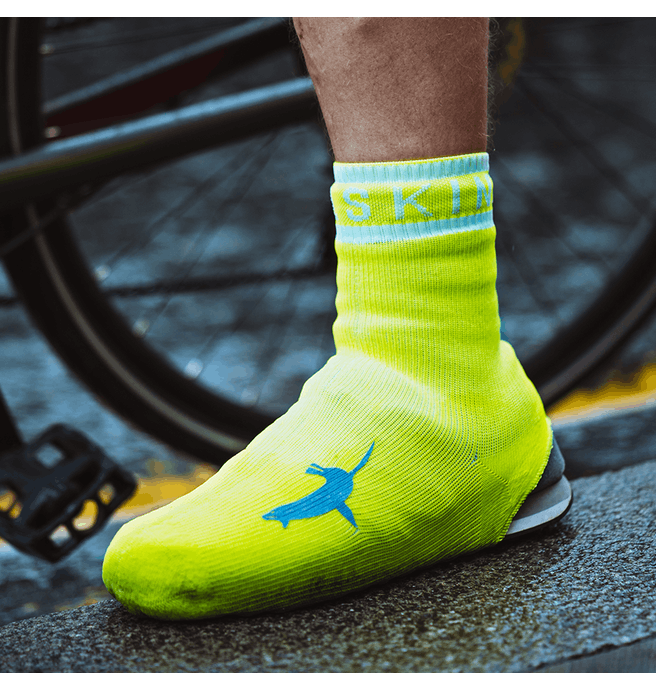 2019/20 Waterproof All Weather Cycle Oversock - Yellow - Sealskinz