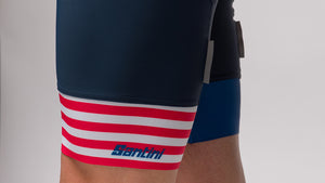 2021 La Vuelta Altu D'el Gamoniteiru Bib Shorts Made in Italy by Santini | Cento Cycling