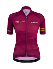 UCI Womens World Tour ECO Short Sleeve Cycling Jersey Purple by Santini