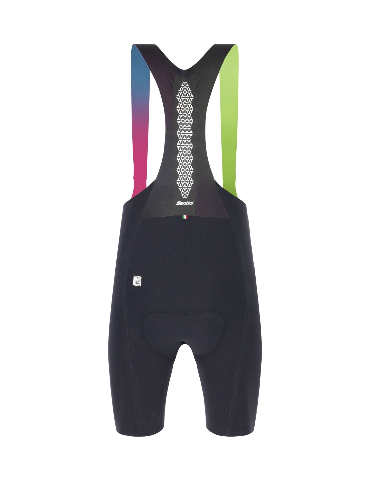 2022 Santini Mens Unico Bib Shorts in Black | Cento Cycling