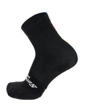 UCI Rainbow High Profile Socks in Black | Cento Cycling