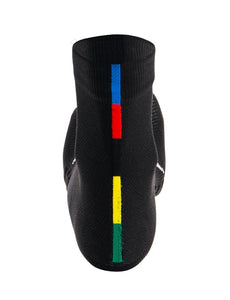 UCI Rainbow High Profile Socks in Black | Cento Cycling