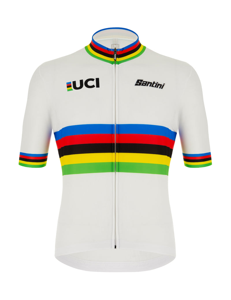 Official UCI World Champion Short Sleeve Mens Eco Fabric Cycling