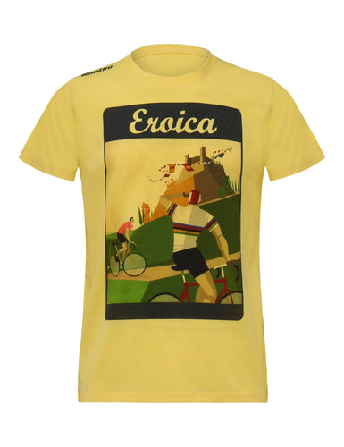 Eroica Epoca T-Shirt Yellow by Santini