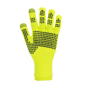 Waterproof All Weather Ultra Grip Knitted Glove in Neon by Sealskinz