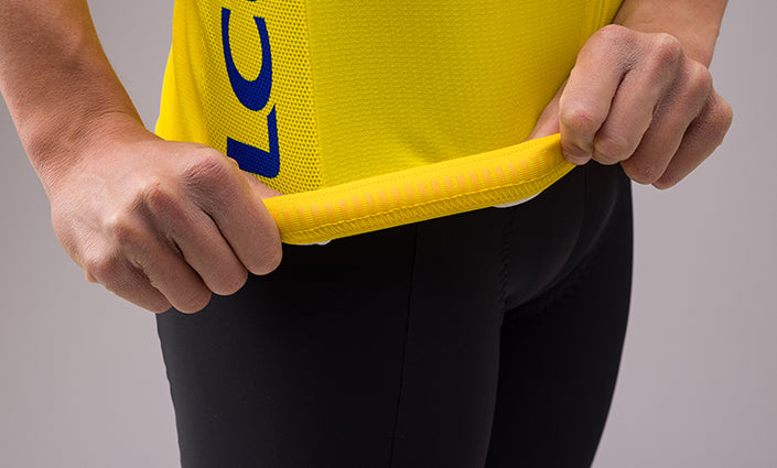 Official 2022 Tour de France Fan Line General Classification Leader Mens Yellow Jersey by Santini