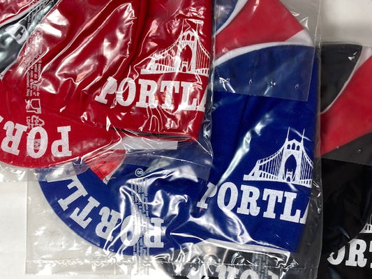 Trio of 'Portland' Cycling Caps in Black, Red, and Blue - exclusively for Cento by Headdy