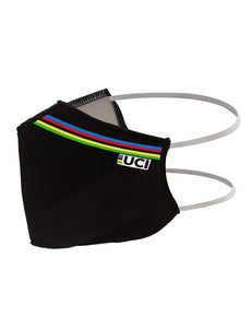 Official 2020 UCI Road Cycling World Championships Face Mask in Black | Cento Cycling