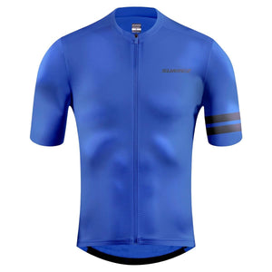 Victoria Mens Avant Short Sleeve Cycling Jersey in Blue by Suarez