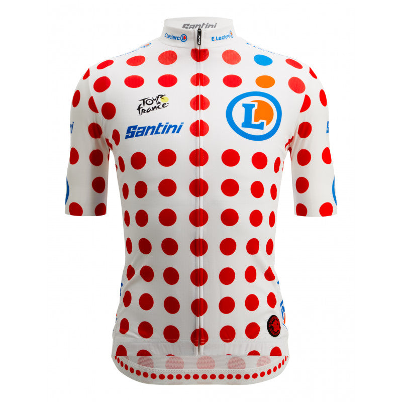 Official 2022 Men's Tour de France Climber's Polka Dot Jersey - by Santini