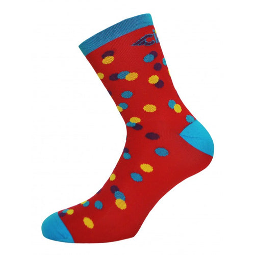 Caleido Dots Socks Red by Cinelli