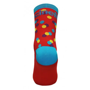 Caleido Dots Socks Red by Cinelli