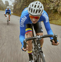 2021 Men's Suarez Colombian Nat. Federation: Long Sleeve Cycling Jersey in Blue by Suarez | Cento Cycling
