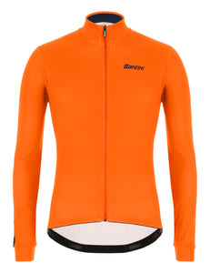 Colore Long Sleeve Cycling Jersey by Santini in Orange | Cento Cycling