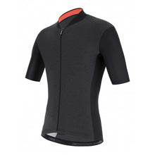 Colore Puro Short Sleeve Mens Cycling Jersey in Black - by Santini | Cento Cycling