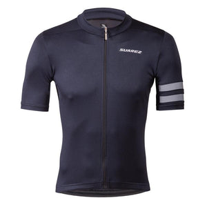 2021 Suarez Fonte Dark Mens Short Sleeve Cycling Jersey in Black by Suarez | Cento Cycling